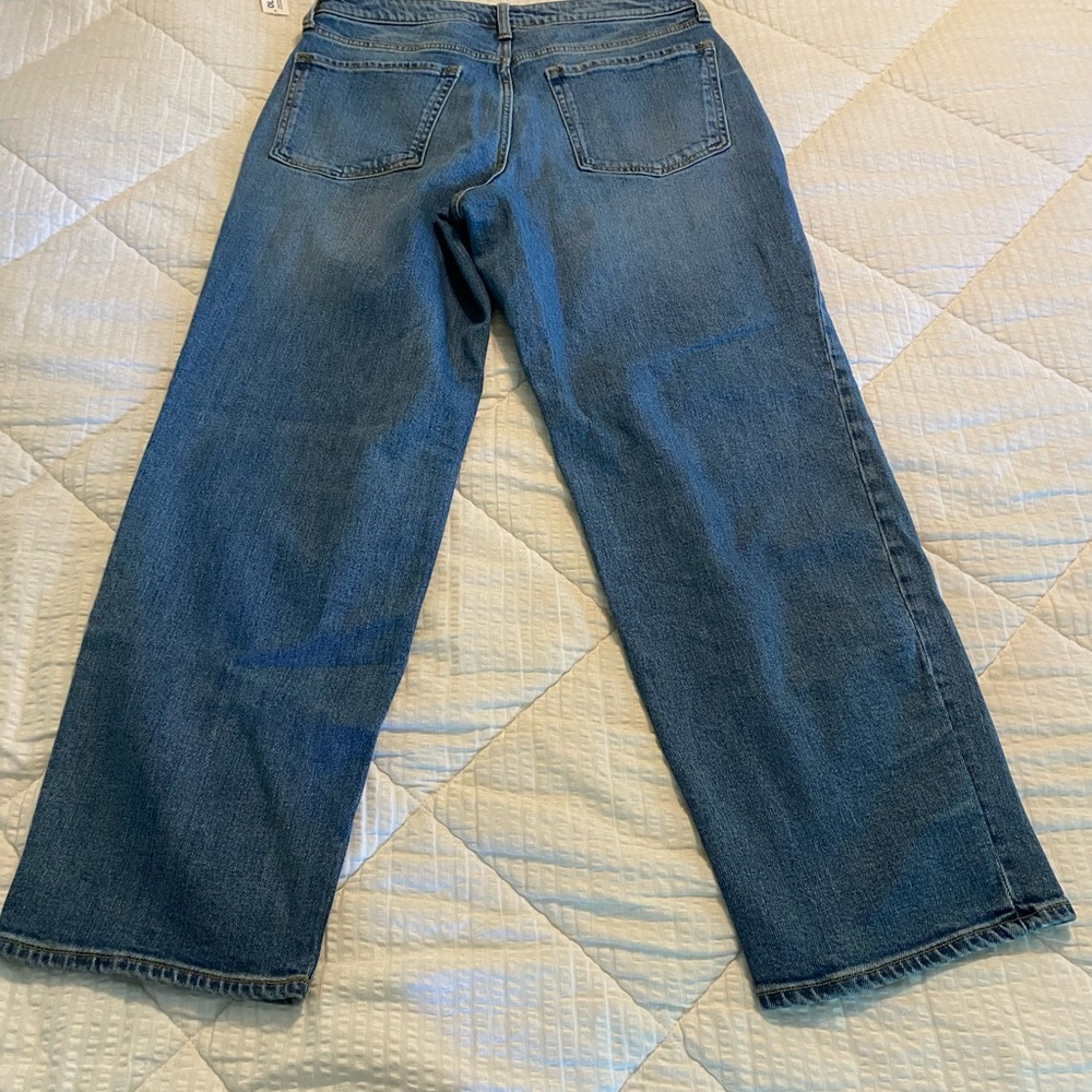 Old Navy High Rise O.G. Loose Secret Smooth Pockets - Medium Wash Jeans; Sz:12 - Picture 4 of 13